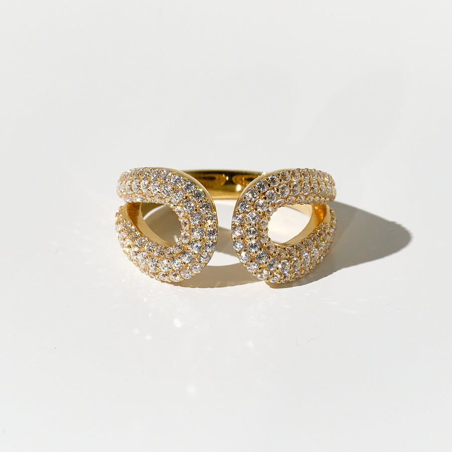 Diamond Twins Ring