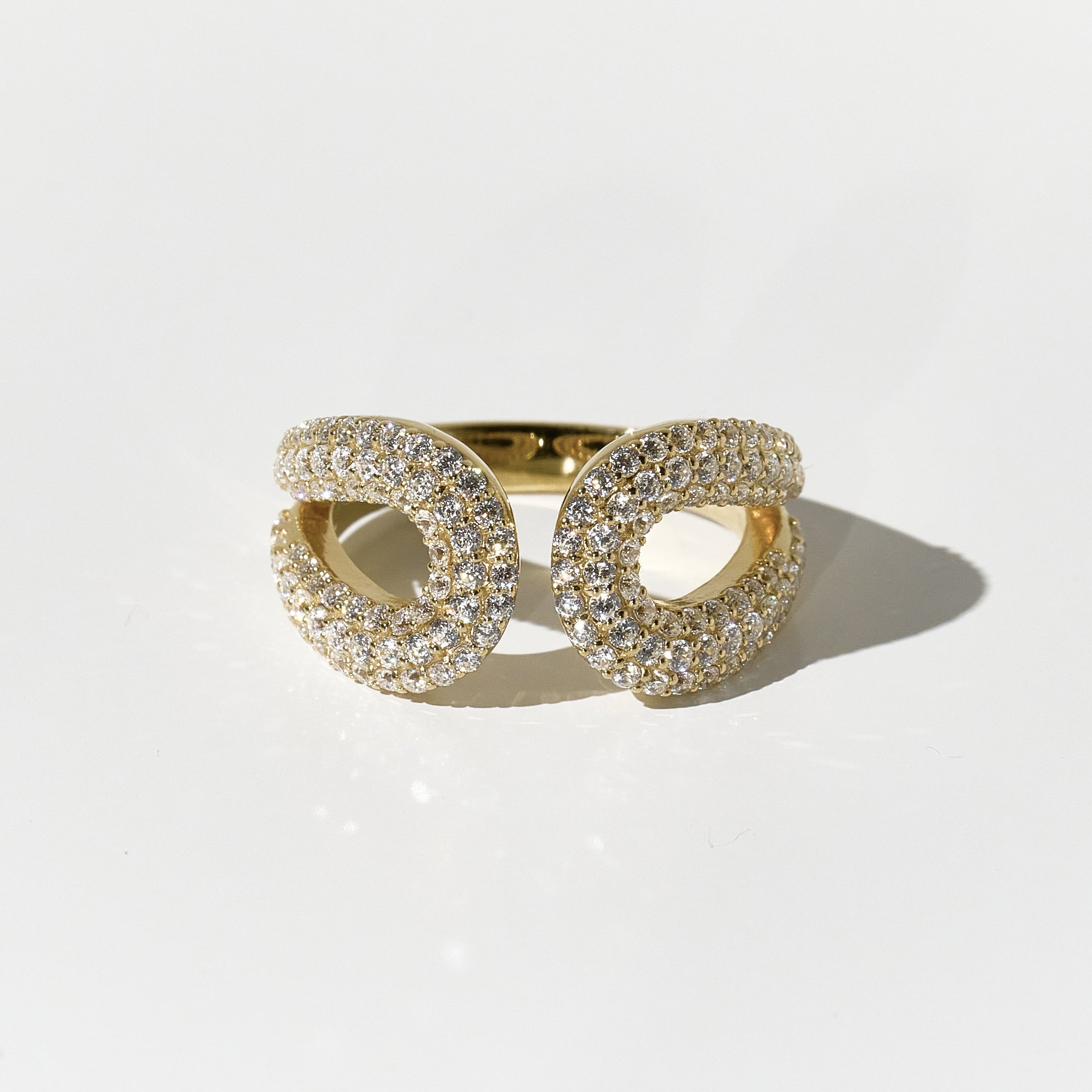 Diamond Twins Ring