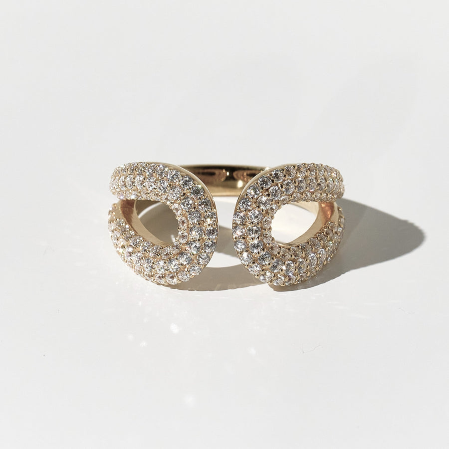 Diamond Twins Ring